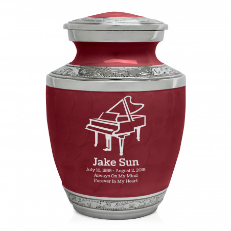 Piano Sharing Urn - Rose Red