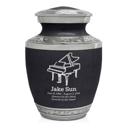 Piano Sharing Urn - Ebony Black