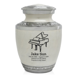 Piano Sharing Urn - Radiant White