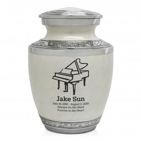 Piano Sharing Urn - Radiant White