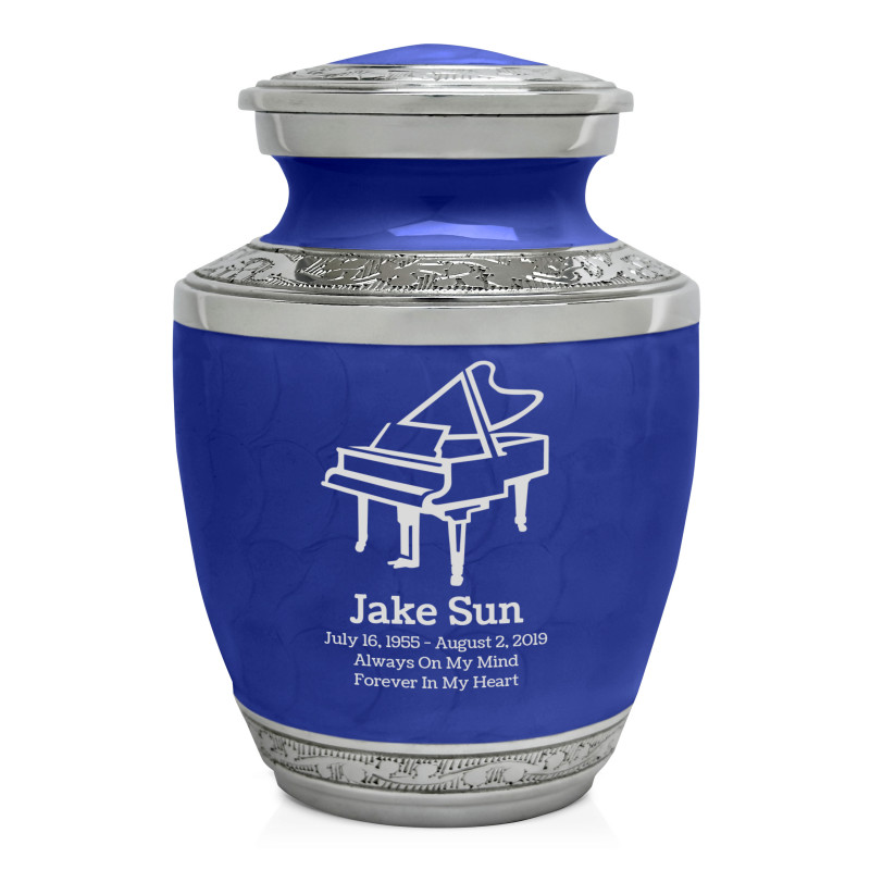 Piano Sharing Urn - Royal Blue