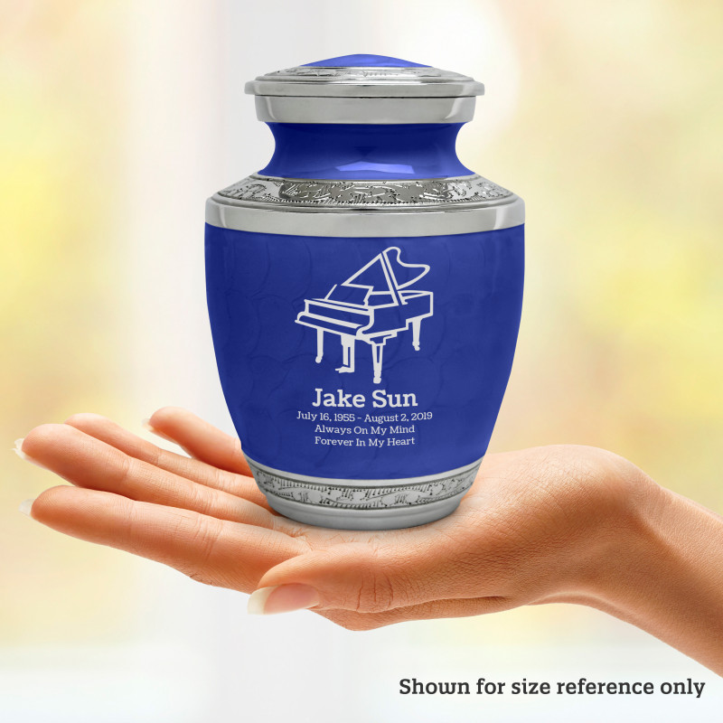 Piano Sharing Urn - Royal Blue