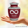 Infinity Symbol Sharing Urn - Rose Red