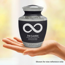 Infinity Symbol Sharing Urn - Ebony Black