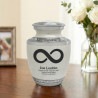 Infinity Symbol Sharing Urn - Radiant White