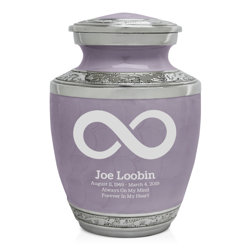 Infinity Symbol Sharing Urn - Regal Purple