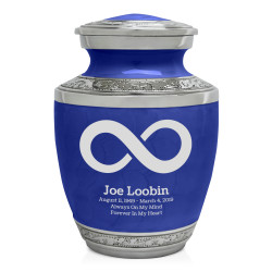 Infinity Symbol Sharing Urn - Royal Blue
