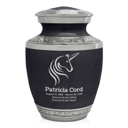 Unicorn Sharing Urn - Ebony Black