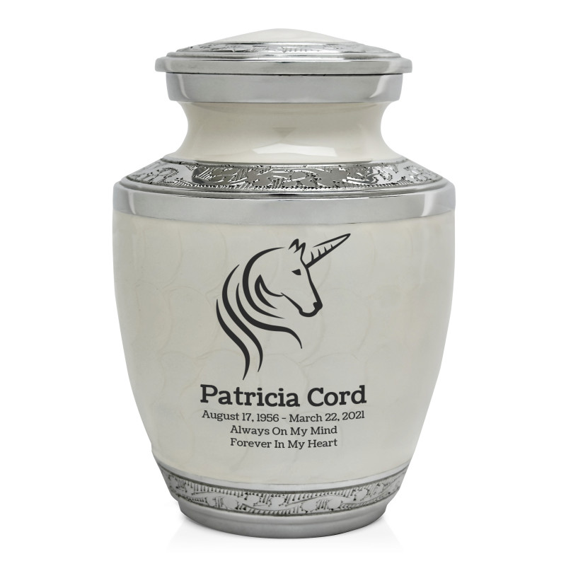 Unicorn Sharing Urn - Radiant White