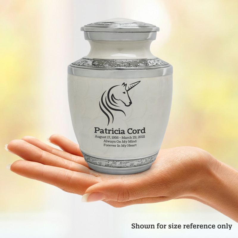 Unicorn Sharing Urn - Radiant White