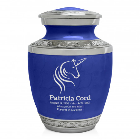 Unicorn Sharing Urn - Royal Blue