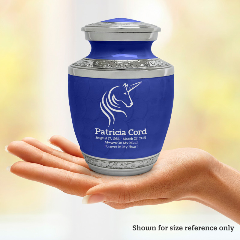 Unicorn Sharing Urn - Royal Blue