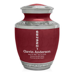 Motorcycle Gears Sharing Urn - Rose Red