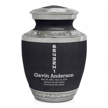 Motorcycle Gears Sharing Urn - Ebony Black