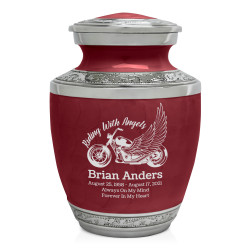 Riding with Angels Motorcycle Sharing Urn - Rose Red