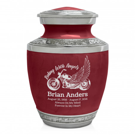Riding with Angels Motorcycle Sharing Urn - Rose Red