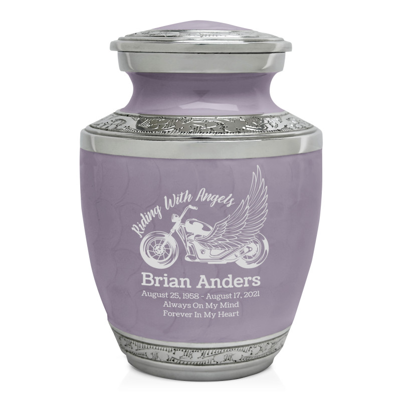 Riding with Angels Motorcycle Sharing Urn - Regal Purple