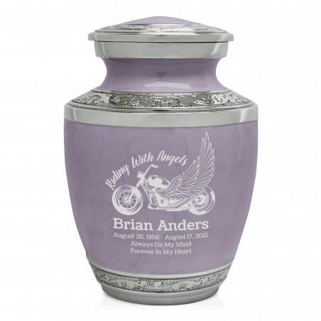 Riding with Angels Motorcycle Sharing Urn - Regal Purple