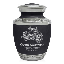 Motorcycle II Sharing Urn - Ebony Black