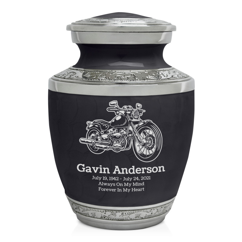 Motorcycle II Sharing Urn - Ebony Black
