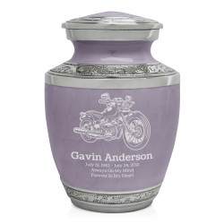 Motorcycle II Sharing Urn - Regal Purple