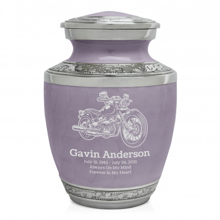 Motorcycle II Sharing Urn - Regal Purple