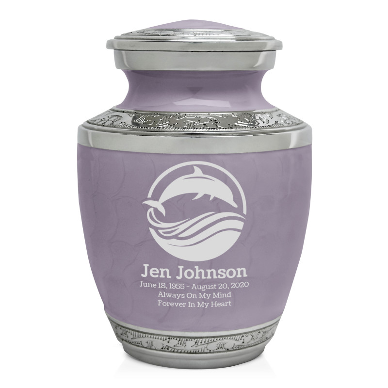 Dolphin Sharing Urn - Regal Purple