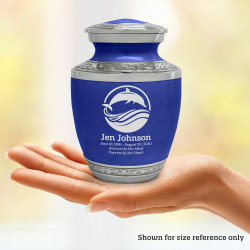 Dolphin Sharing Urn - Royal Blue