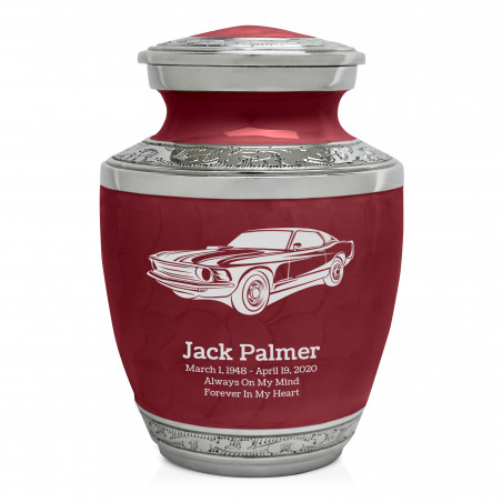 Muscle Car Sharing Urn - Rose Red