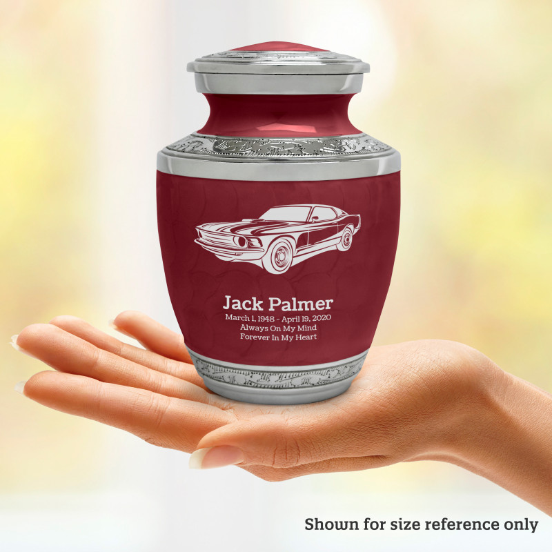 Muscle Car Sharing Urn - Rose Red