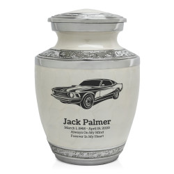 Muscle Car Sharing Urn - Radiant White
