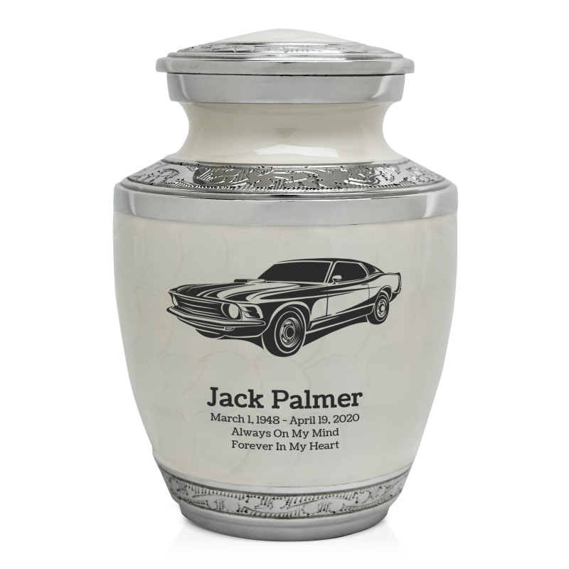 Muscle Car Sharing Urn - Radiant White