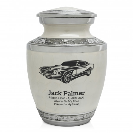 Muscle Car Sharing Urn - Radiant White