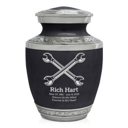 Mechanic Wrench Sharing Urn - Ebony Black
