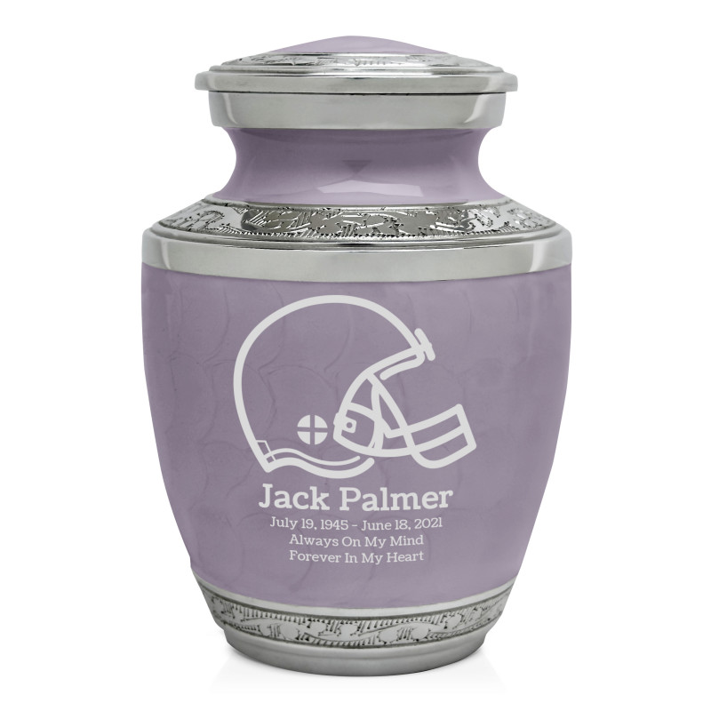 Football Helmet Sharing Urn - Regal Purple