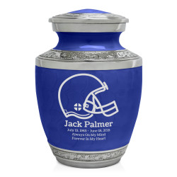 Football Helmet Sharing Urn - Royal Blue