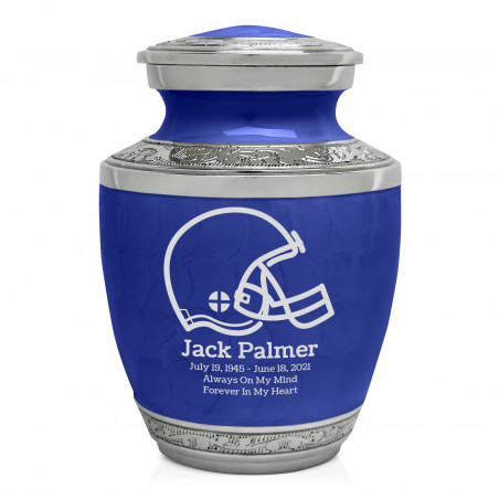 Football Helmet Sharing Urn - Royal Blue