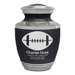 Football Sharing Urn - Ebony Black