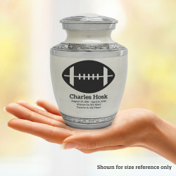 Football Sharing Urn - Radiant White