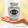 Football Sharing Urn - Radiant White