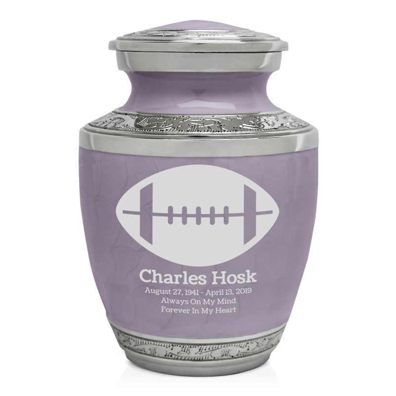 Football Sharing Urn - Regal Purple