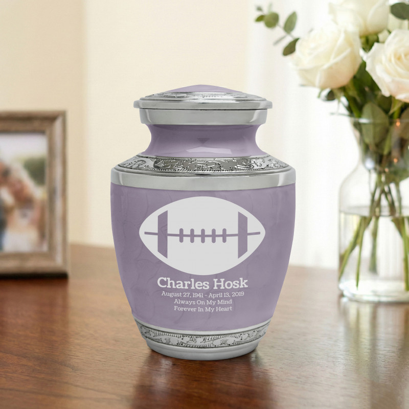 Football Sharing Urn - Regal Purple