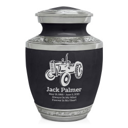 Classic Tractor Sharing Urn - Ebony Black