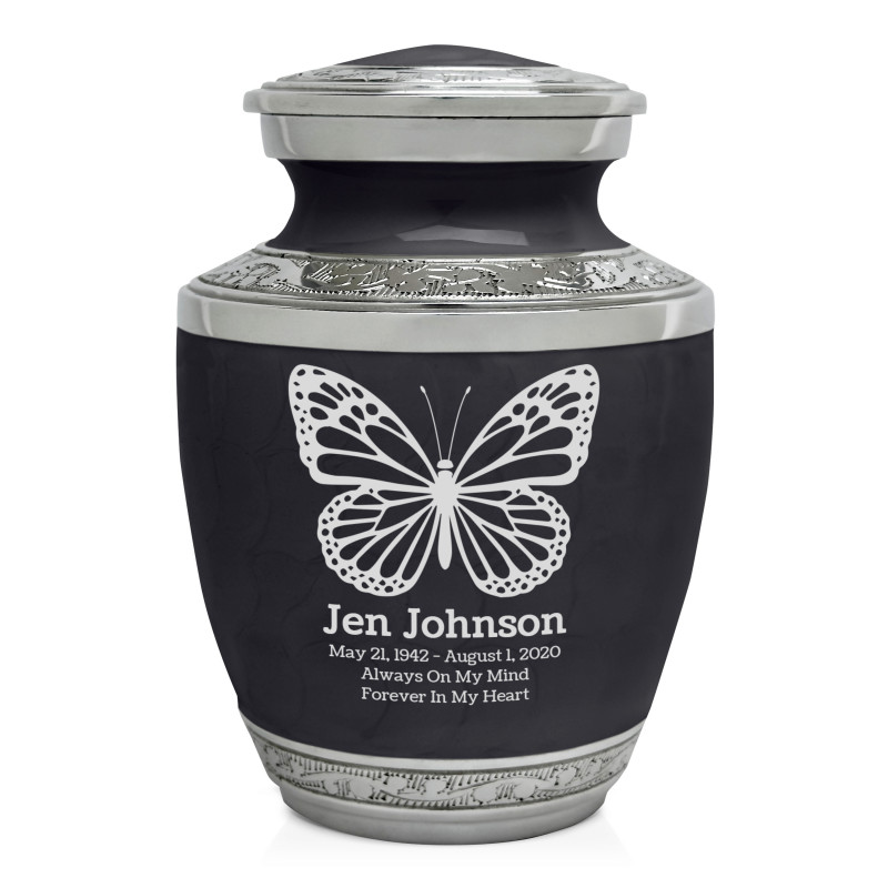 Butterfly Sharing Urn - Ebony Black
