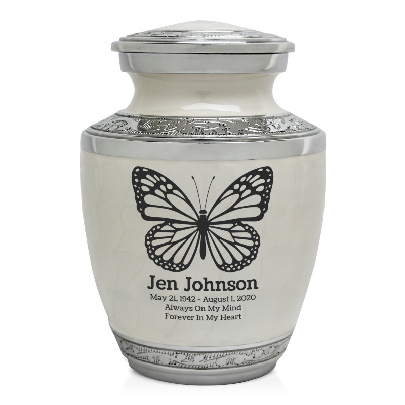 Butterfly Sharing Urn - Radiant White