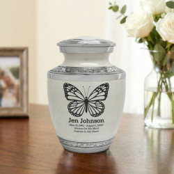 Butterfly Sharing Urn - Radiant White
