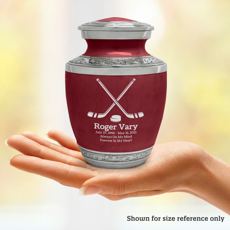 Hockey Sharing Urn - Rose Red