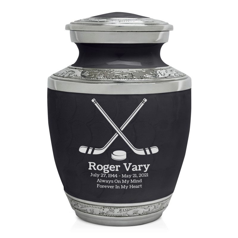Hockey Sharing Urn - Ebony Black