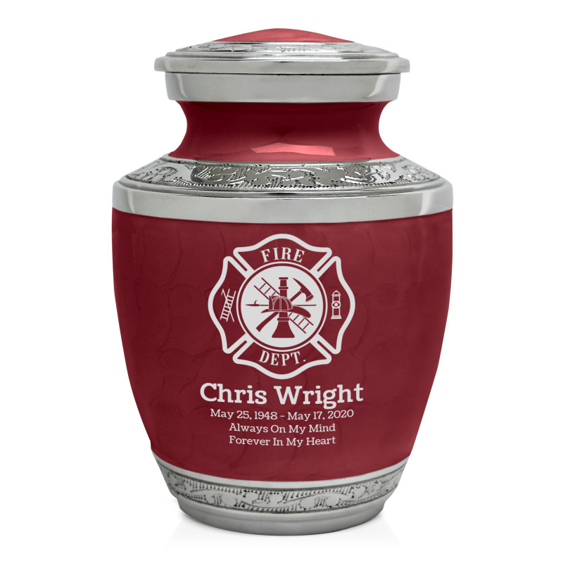 Firefighter Sharing Urn - Rose Red