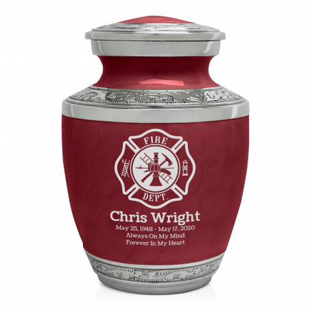 Firefighter Sharing Urn - Rose Red